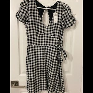 Black and white checkered dress